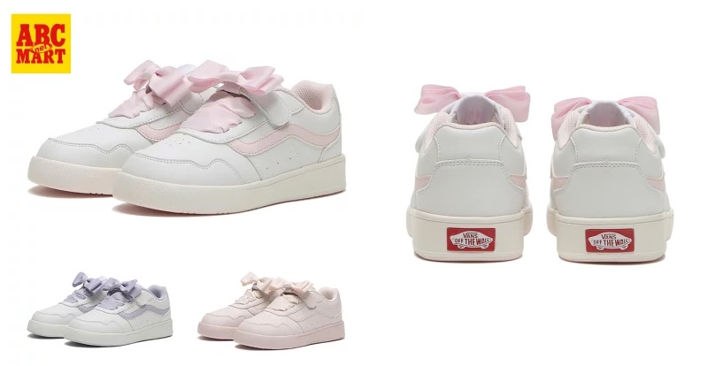 [VANS]「リジダ V2920K RBN」｜一日遊んでもずっと快適！リボンがかわいい毎日履きたくなるキッズスニーカー👟✨[17-22cm]サムネ画像